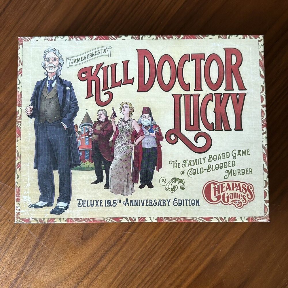 Kill Doctor Lucky Deluxe 19.5th Anniversary Ed (Board Game, 2006) Humor COMPLETE